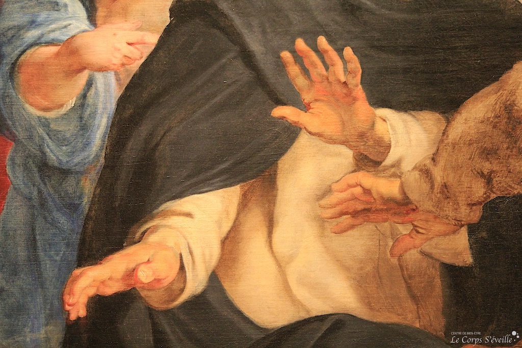 Le roman de la main. Détail d’une peinture de Pierre Paul Rubens. Musée des beaux-arts de Lyon.