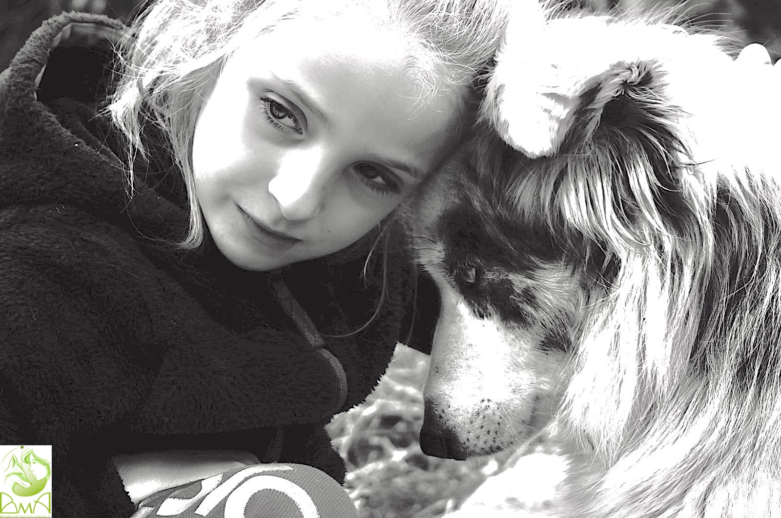 Médiation animale avec le chien Écho. Photographie : Chloé Brinon.