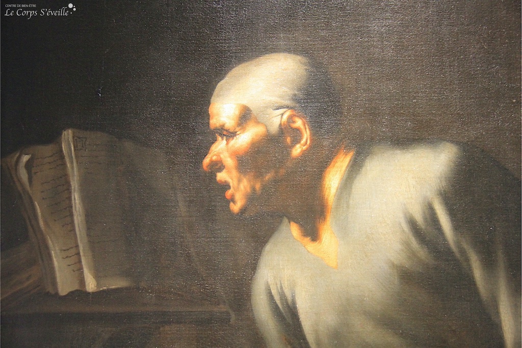 Enchanter les mots. Le philosophe : peinture visible au musée des beaux-arts de Pau.