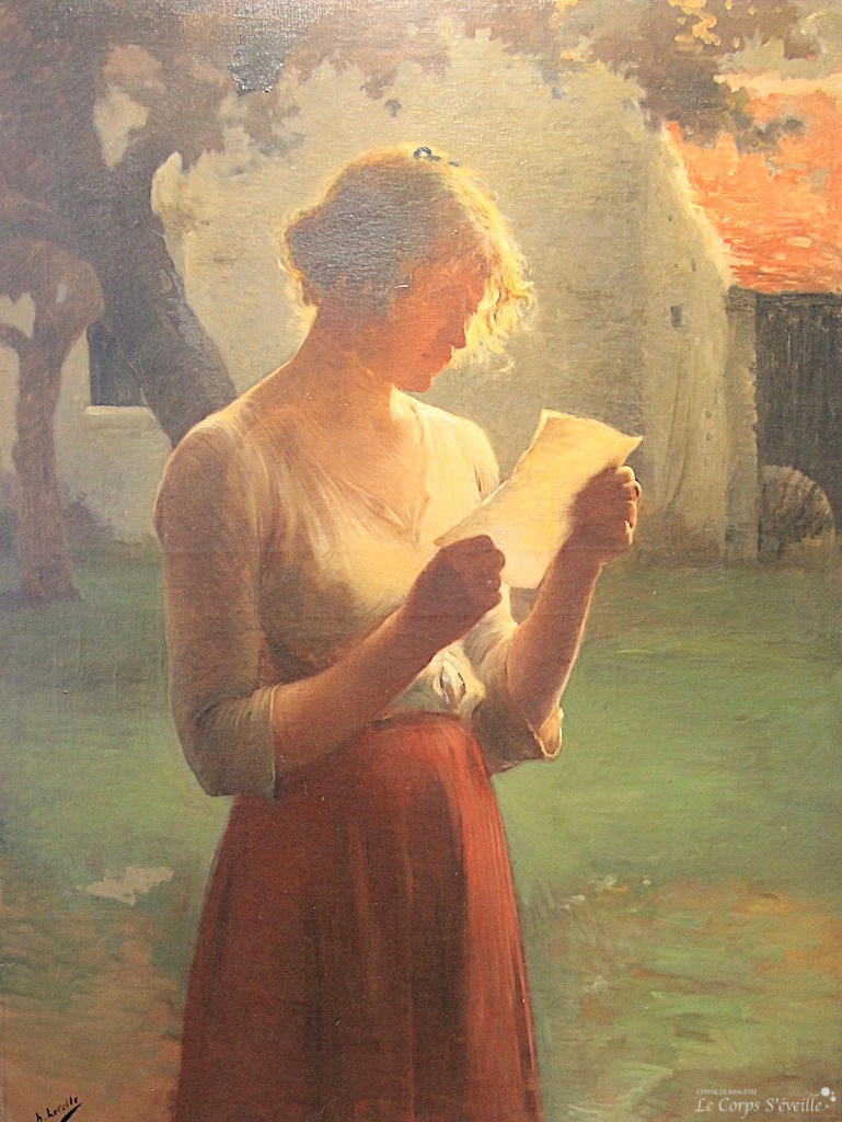 Enchanter les mots. La lettre : peinture de Henry Lerolle. Musée des beaux-arts de Pau.