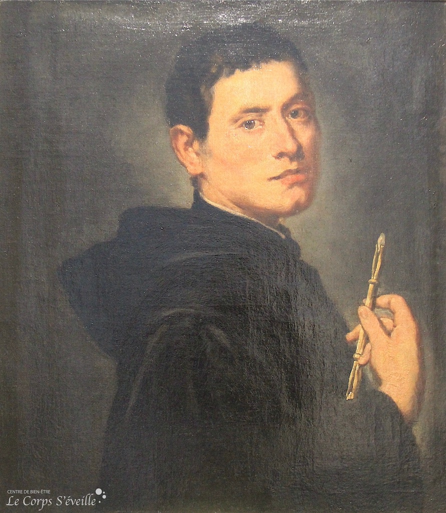 Le toucher au masculin. Autoportrait du peintre Vittore Ghislandi dit Fra Calgario.
