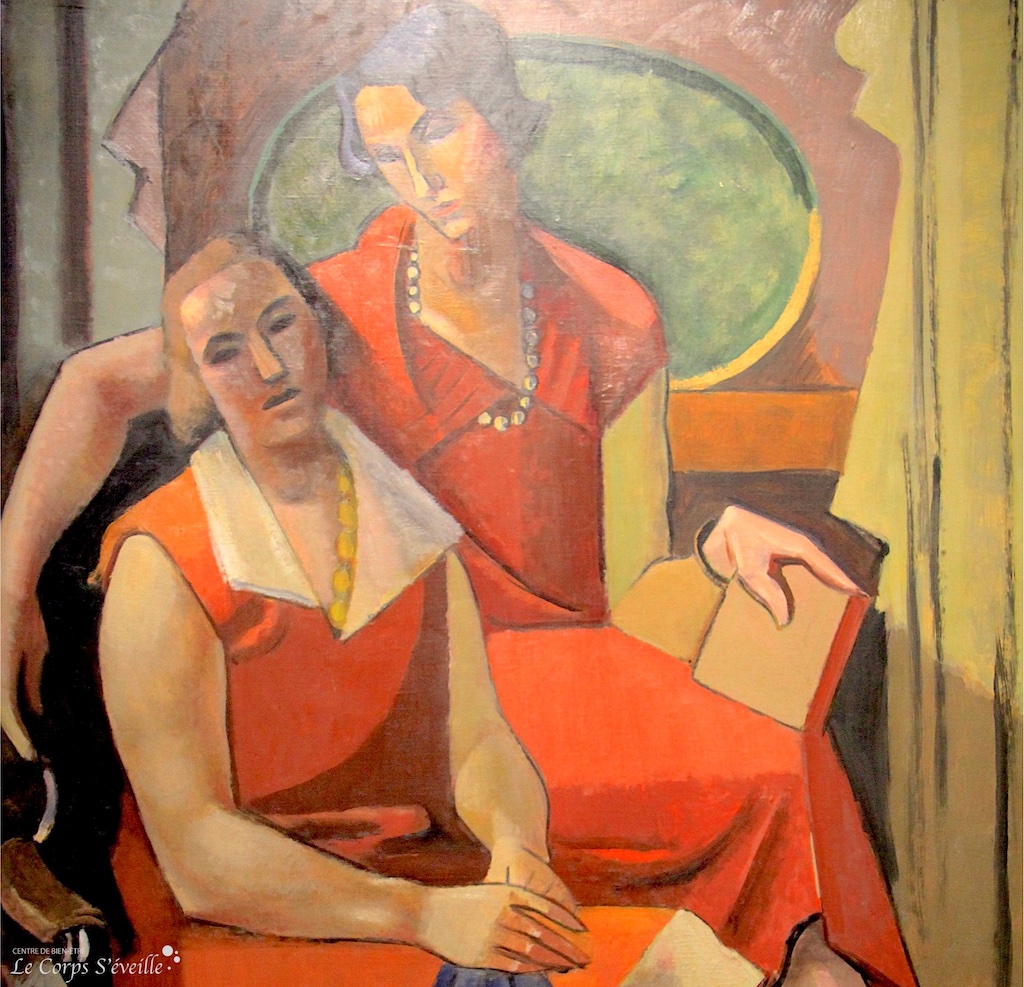 Les méandres du bien-être. Deux amies : détail d’une peinture d’André Lhote. Musée des beaux-arts de Pau.