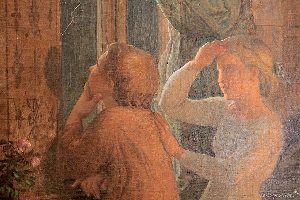 Les nuances de l’amour. Détail d’une peinture de Louis Janmot. Musée des beaux-arts de Lyon.