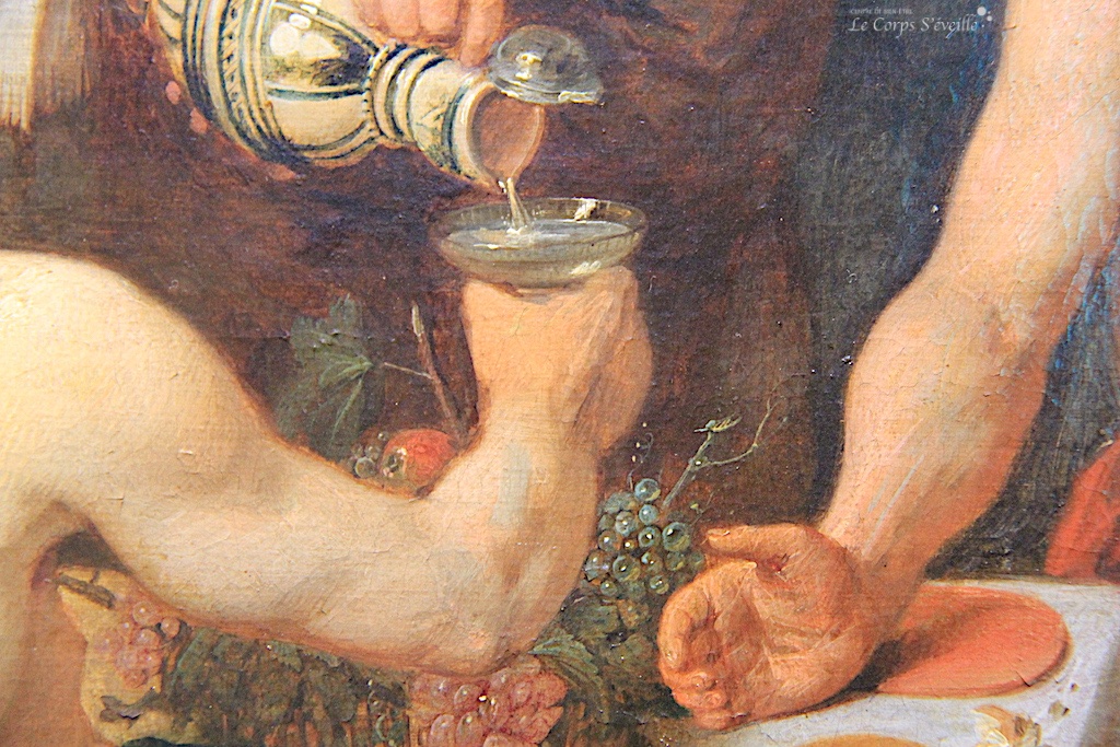Philémon et Baucis : détail d’une peinture de Davis III Ryckaert. Musée des beaux-arts de Pau.
