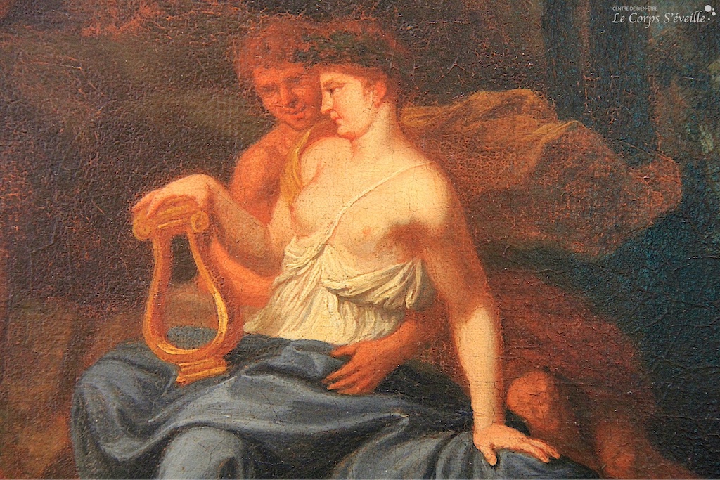 La peau et le toucher. Détail d’une peinture attribuée à Louis de Boulogne.