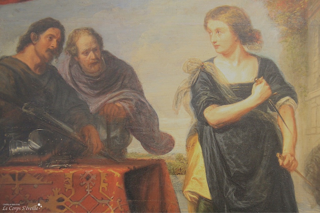 Questionner la virilité. Détail d’une peinture d’Erasme II Quellin : Achille à la cour de Lycomède. 