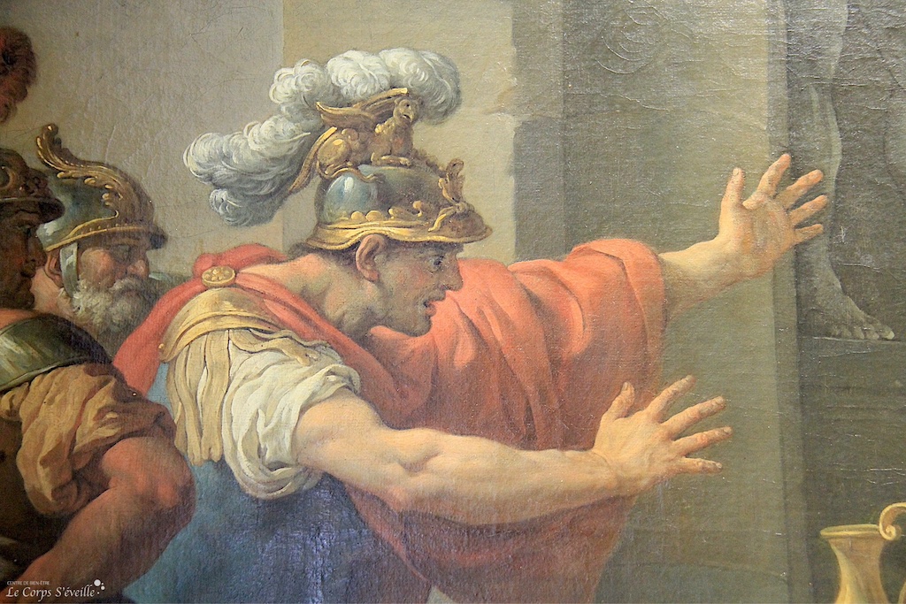 Questionner la virilité. Détail d’une peinture de Lagrenee dit L’Aîné. Musée des beaux-arts de Pau.