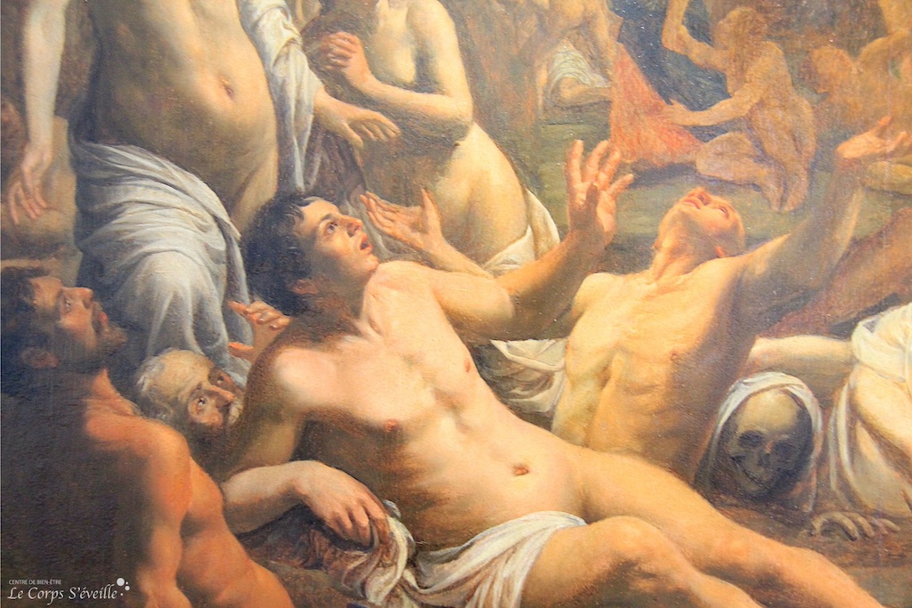 Le toucher à travers l’histoire. Détail d’une peinture de Nicolaes Eliasz dit Pickenoy. Beaux-arts de Pau.