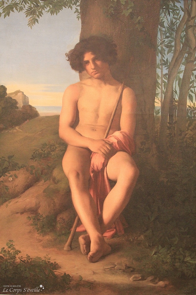 Une histoire de la pudeur. Jeune berger : peinture de Hippolyte Flandrin. Musée des beaux-arts de Lyon.