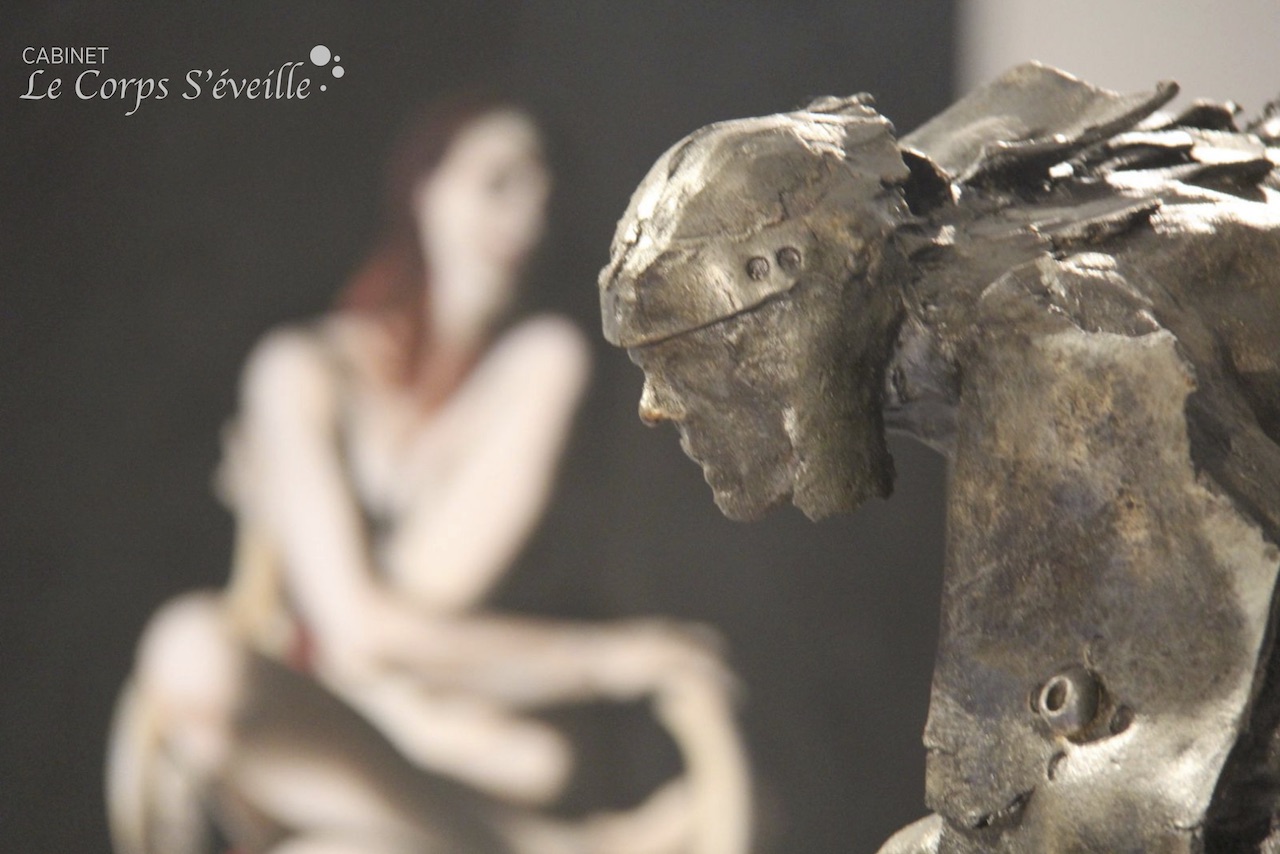 À Pélussin, les sculptures de Pascal Borghi rencontrent les peintures de Michèle Narce.