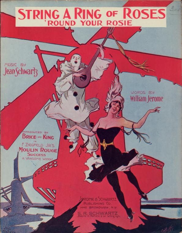 Affiche pour une comédie musicale de William Jerome en 1912. Illustrateur : Henry Mayer.