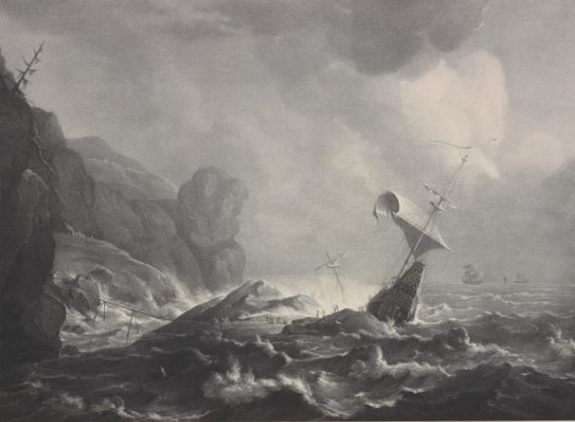Artiste : Allart van Everdingen. Environ 1840.