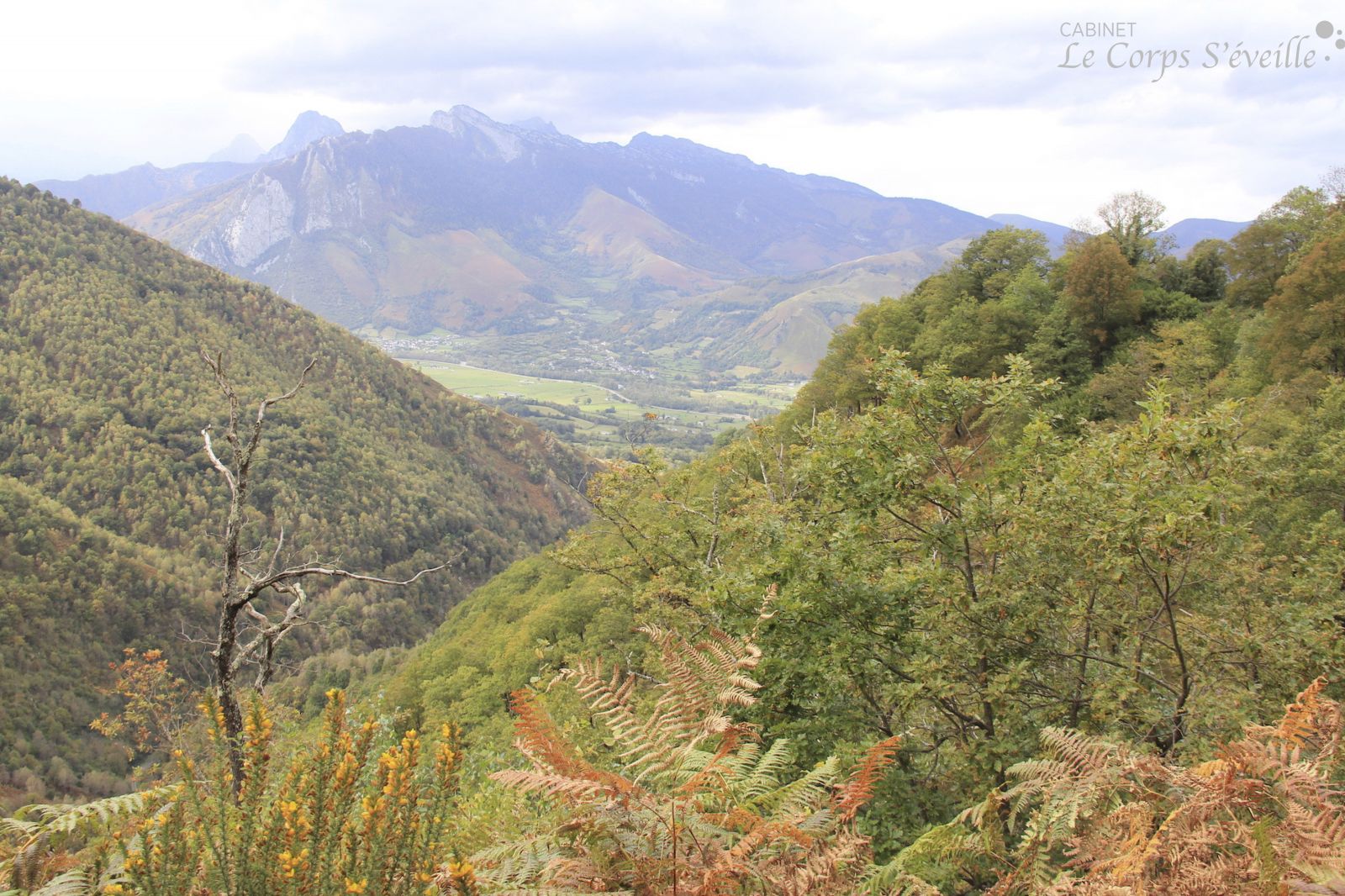 Aventuriers de bien-être : randonner dans les Pyrénées. Vue sur la Vallée d’Aspe.
